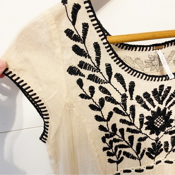 Free People | India Gauze Embroidered Marina High/Low Dress Size XS - Picture 8 of 15